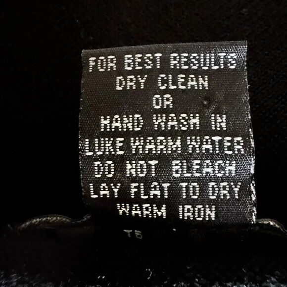 Baracuta Vintage Silk Blend Black Mock Neck Retro Knit Men Sweater SZ 2X #2296 - Picture 6 of 9